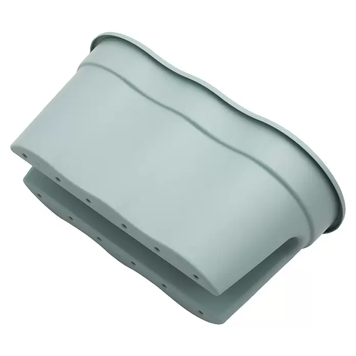 KHW Geländerkasten Flowerclip XL - Außenmaß (L x B x H): 57,5 x 27,7 x 27,5 cm, Kunststoff, Mintgrün - Hellgrüner flexibler Pflanzkübel aus Kunststoff mit Ablauflöchern.