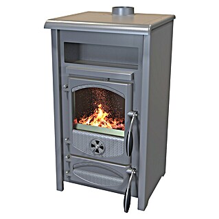 Kamin na drva Thalia Luna T (9,7 kW, Siva)