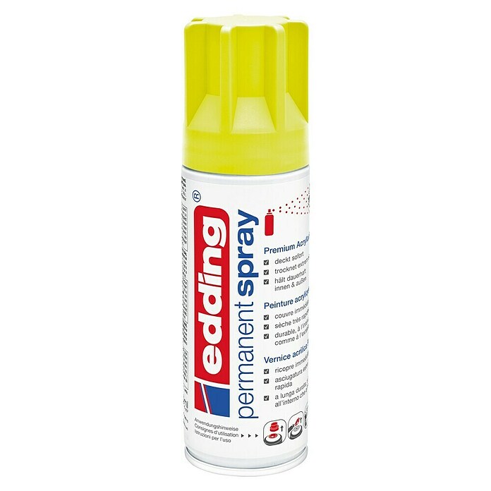 Edding Sprühlack Neon (Neon-Gelb, Matt, 200 ml) | BAUHAUS