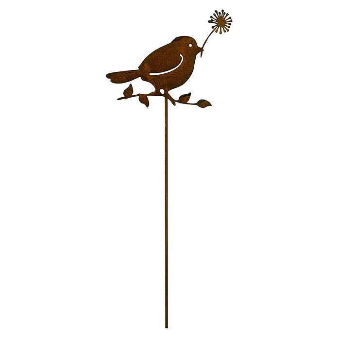 Pflanzenstecker Vogel (L x B: 48 x 15 cm, Rost) | BAUHAUS