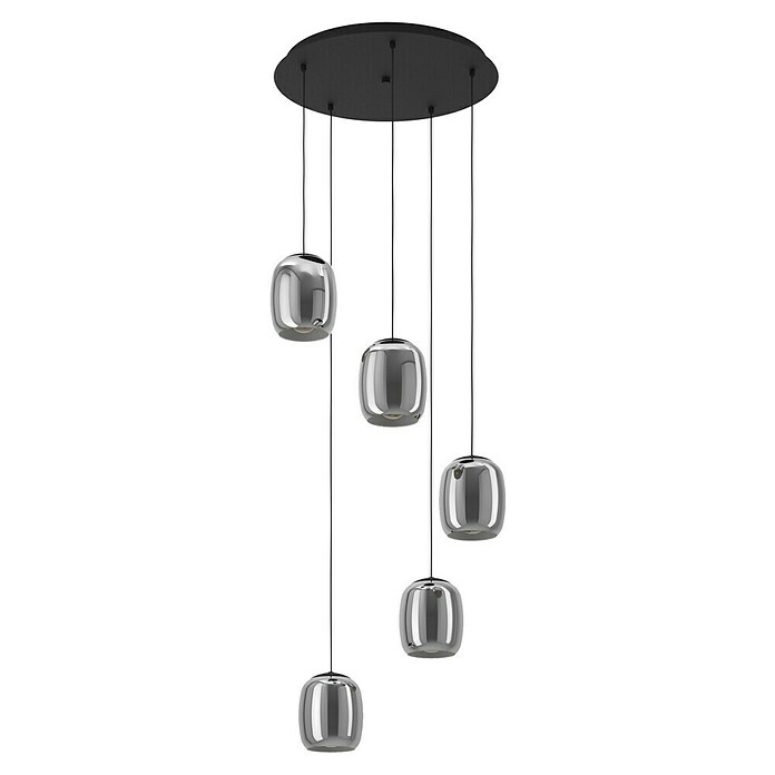 Eglo Hanglamp Ciampino - 54 cm (Glas, Grijs, E27) | BAUHAUS