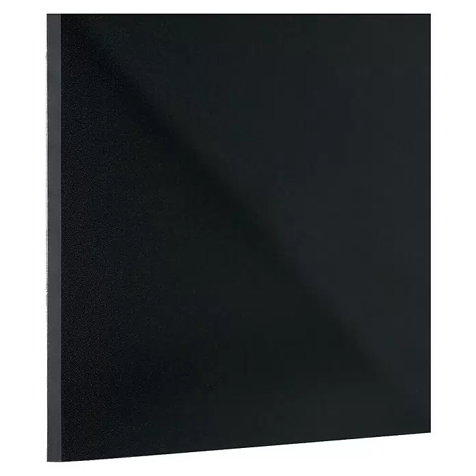 Glasbild - Blumen, B x H: 40 x 40 cm - Schwarze, rechteckige Platte mit leicht texturierter, seidenmatter Oberfläche.