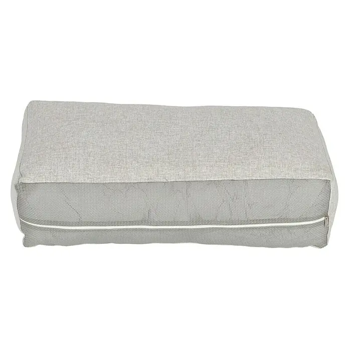 Sunfun Hannah Rückenkissen rechts - Passend für: Sunfun Hannah 2-Sitzer Loungesofa - Ein hellgraues rechteckiges Sitzkissen mit Reißverschluss, ideal für Gartenmöbel oder den Innenbereich. Das Kissen bietet Komfort und Stil.