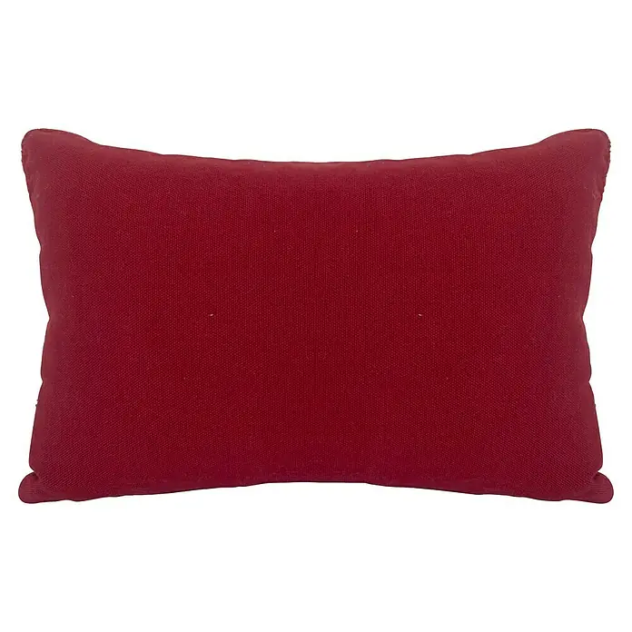 Cojín Velvet Remy - 30 x 20 cm, Textil, Teja, Rectangular - Cojín rojo rectangular, ideal para sofá o cama, con una textura suave que combina confort y estilo.