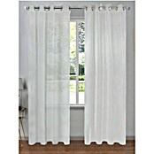 Visillo para ventana Delia Rayas (An x Al: 140 x 260 cm, 100% poliéster, Beige/Blanco) | BAUHAUS
