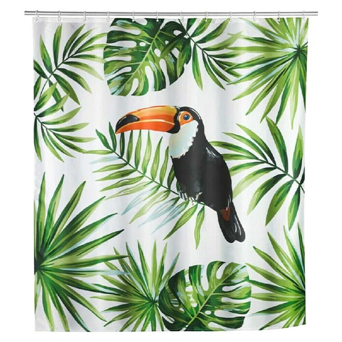 Tuš zavesa Tucan  (Š x V: 180 x 200 cm, Večbarvna) | 3737 - Duschvorhänge Textil | DADF - Badtextilien | DAD - Badausstattung | DA - Badausstattung/Bäderwelt | D - Sanitär | BAUHAUS