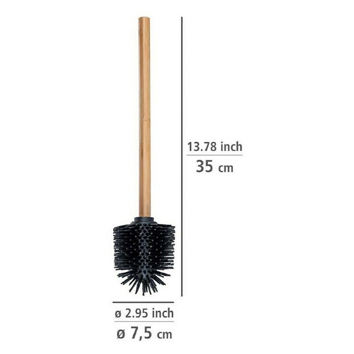 Wenko Rezervna četka  (S cijevi, Bambus/Crna, Promjer: 7,5 cm) | BAUHAUS