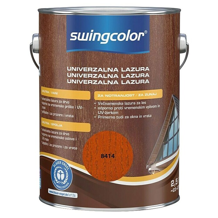 swingcolor Lazura za drvo  (Mahagonij, 2,5 l, Svilenkasti sjaj) | BAUHAUS