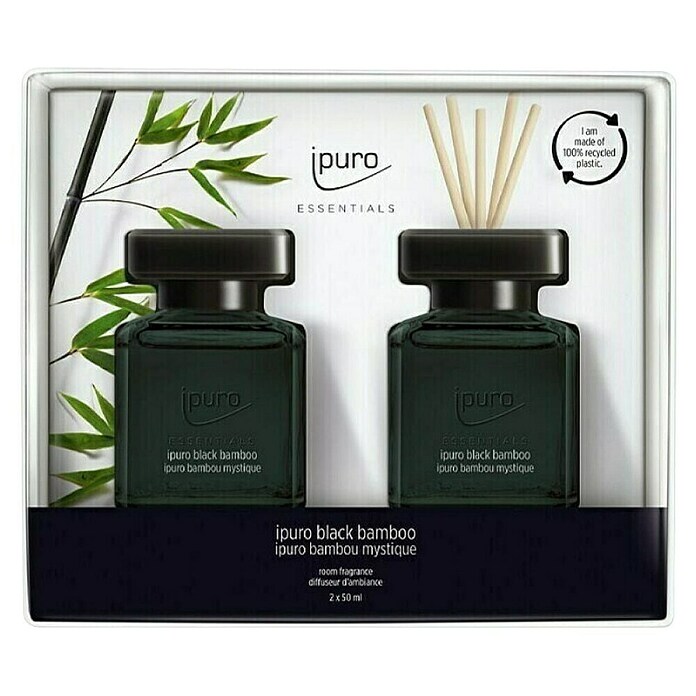 Ipuro Essentials Dišava za prostor Black Bamboo  (2 kos, 50 ml) | 8479 - Raumdüfte | IDDL - Kerzen /Düfte | IDD - Trendy | ID - Trendy | I - Stadtgarten | BAUHAUS