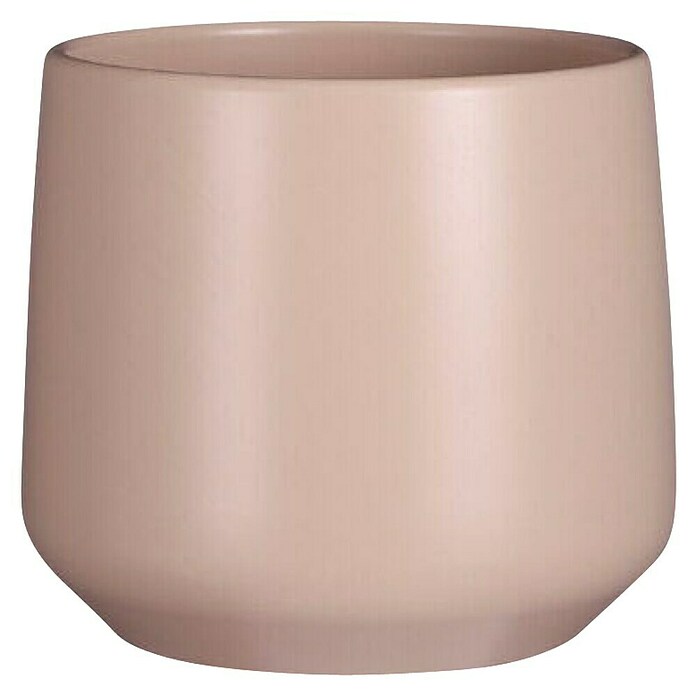 Okrogel lonec za rastline  (Ø x V: 14 x 13,5 cm, Keramika, Roza) | 8450 - Übertoepfe Keramik | IAKA - Gefäße Indoor | IAK - Gefässe,Deko outdoor, Zeitschriften | IA - Gartenhartware | I - Stadtgarten | BAUHAUS