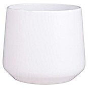 Okrogel lonec za rastline  (Ø x V: 14 x 13,5 cm, Keramika, Bela) | 8450 - Übertoepfe Keramik | IAKA - Gefäße Indoor | IAK - Gefässe,Deko outdoor, Zeitschriften | IA - Gartenhartware | I - Stadtgarten | BAUHAUS