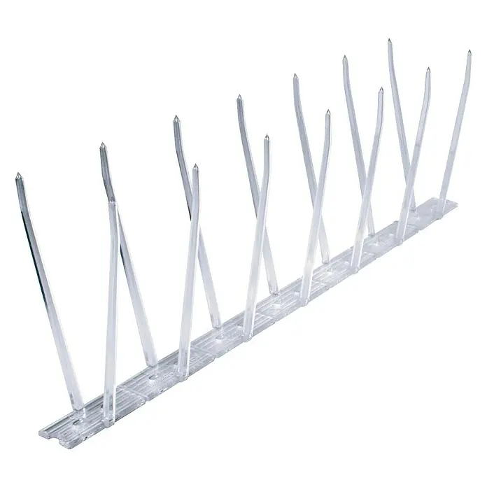 Swissinno Natural Control Taubenabwehr-Spikes - Länge: 100 cm, 3 Streifen - Vogelabwehrspitzen aus klarem Kunststoff, um Vögel fernzuhalten und das Gebäude sauber zu halten. Ideale Lösung für Hausbesitzer und Unternehmen.