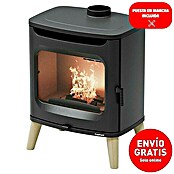 FreePoint Estufa de leña Flos Wood (7 kW, Volumen de calefacción: 196 m³, Negro) | BAUHAUS