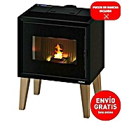 FreePoint Estufa de pellets Modo Airtight Wood (10,51 W, Volumen de calefacción: 223 m³, Negro/Madera) | BAUHAUS