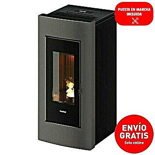 FreePoint Estufa de pellets Go (10,5 kW, Volumen de calefacción: 84 m³ - 294 m³, Titanium)