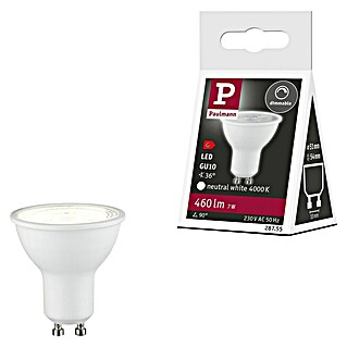 Paulmann LED žarulja (GU10, Može se prigušiti, Neutralno bijelo, 460 lm, 7 W, 1 Kom., Bijela)