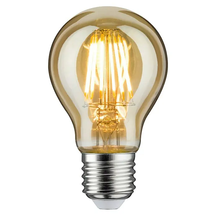 Paulmann LED-Lampe Vintage 1879 Filament - E27, Dimmbar, Warmweiß, 470 lm, 6 W, 1 Stk. - Nahaufnahme einer dekorativen LED-Glühbirne mit warmem Licht und einem klassischen Edison-Design für stimmungsvolle Beleuchtung.