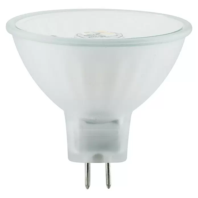 Paulmann Bombilla LED Reflectora Maxiflood GU5 - G5,3, No regulable, Blanco cálido, 200 lm, 3 W, 1 ud. - Bombilla LED blanca esmerilada con dos pines metálicos para iluminación puntual.