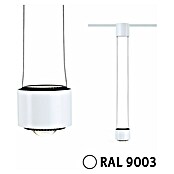 Paulmann URail LED-Pendelleuchte Aldan (Neutralweiß, Signalweiß, Ø x H: 9,8 x 150 cm, 4.000 K) | BAUHAUS