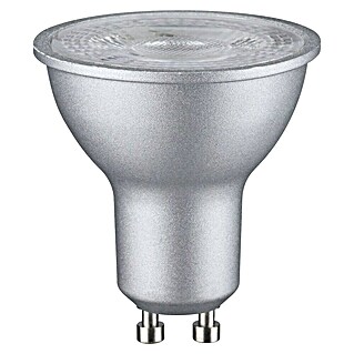 Paulmann LED-Lampe Reflektor Standard (GU10, Dimmbar, Neutralweiß, 460 lm, 7 W, 1 Stk., Chrom matt)