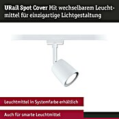 Paulmann URail LED-Spot Cover (10 W, Signalweiß, Ø x H: 6,5 x 18,2 cm) | BAUHAUS