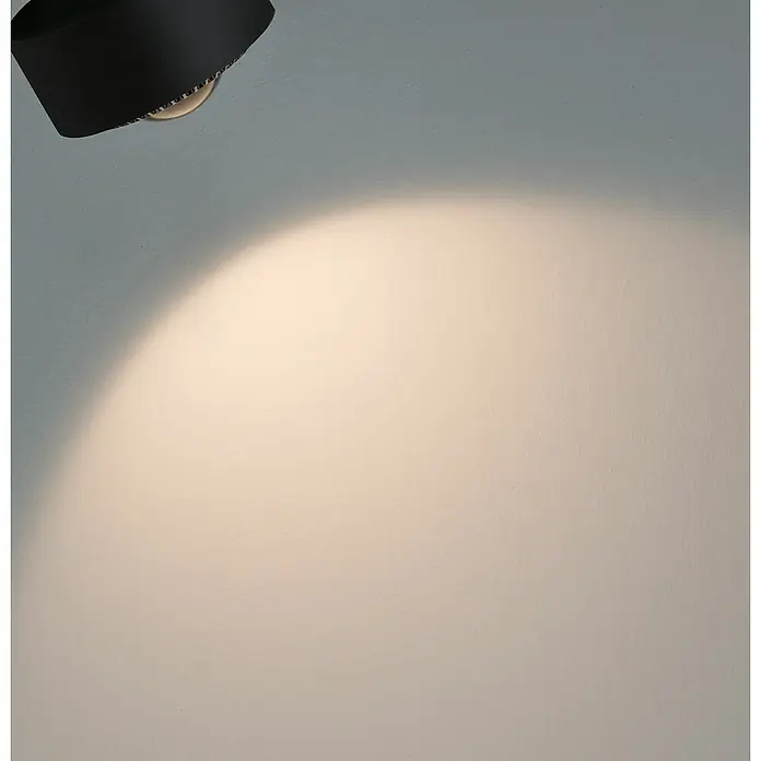 Paulmann URail LED-Spot Aldan - Schwarz matt, Kaltweiß, Ø x H: 9,9 x 17,9 cm - Schwarze Lampe an der Wand, die Licht spendet. Beleuchtete Wand mit sanftem Lichtkegel, ideal für Akzentbeleuchtung.