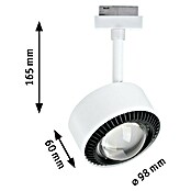 Paulmann URail LED-Spot Aldan (Signalweiß, Warmweiß, Ø x H: 9,8 x 17 cm) | BAUHAUS