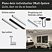 Paulmann URail LED-Spot Luxe (10 W, Chrom matt, 6,5 x 9 x 16,3 cm) | BAUHAUS