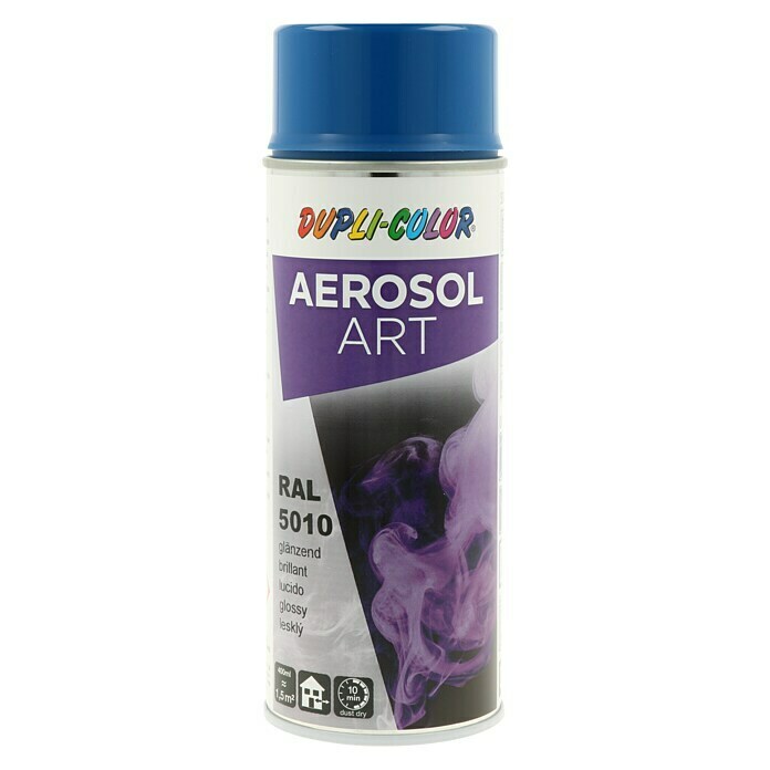 Dupli-Color Aerosol Art Sprühlack RAL 5010 (Glänzend, 400 ml, Enzianblau)