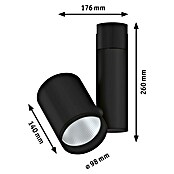 Paulmann URail LED-Spot Zeuz (Schwarz matt, 9,8 x 17,6 x 26 cm, 2.770 lm, Neutralweiß) | BAUHAUS