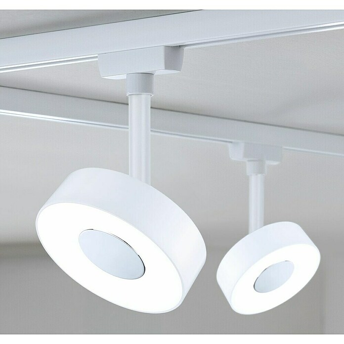 Paulmann URail LED-Spot Circle (Signalweiß, Warmweiß, 180 lm, Ø x H: 10 x 13,2 cm) | BAUHAUS