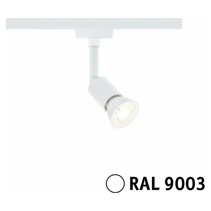Paulmann URail LED-Spot Salt - 10 W, Signalweiß, 3,5 x 4,5 x 11,3 cm - Weiße Schienenleuchte RAL 9003. Moderne Beleuchtung für flexible Anwendungen und stilvolles Ambiente in Innenräumen.