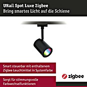 Paulmann URail LED-Spot Luxe (10 W, Schwarz matt, 6,5 x 9 x 16,3 cm, RGBW) | BAUHAUS