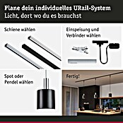 Paulmann URail 2Easy Lampenschirm Tallis (E27, Ø x H: 16 x 17 cm, Schwarz matt) | BAUHAUS