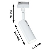 Paulmann URail LED-Spot Tubo (Signalweiß, Neutralweiß, Ø x H: 4,3 x 19,7 cm) | BAUHAUS