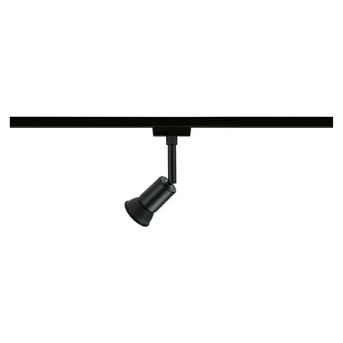 Paulmann URail LED-Spot Salt - 10 W, Schwarz matt, 3,5 x 4,5 x 11,3 cm - Schwarze Schienenleuchte an einer schwarzen Schiene. Modernes Design für eine stilvolle Beleuchtung in jedem Raum.