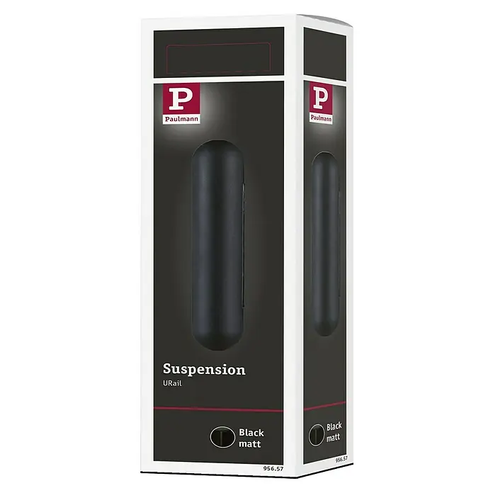 Paulmann URail Kabelführung - Länge: 13,5 cm, Passend für: Kabel Pendelleuchten, Schwarz matt - Paulmann URail Suspension in Schwarz matt: Die stilvolle Pendelleuchte für Ihr Zuhause. Elegantes Design und hochwertige Verarbeitung für optimale Beleuchtung.