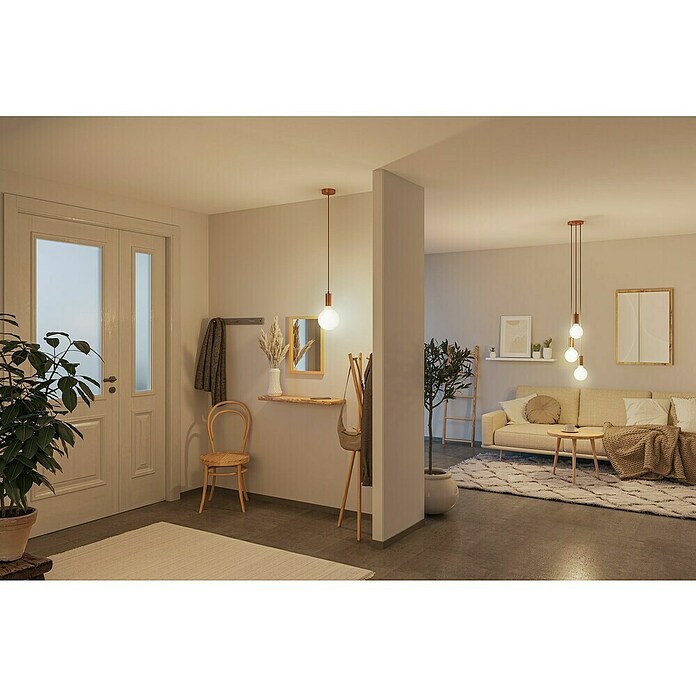 Paulmann LED-Lampe White Lampion Filament glatt (E27, Dimmbar, Warmweiß, 400 lm, 4 W) | BAUHAUS