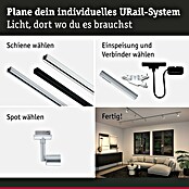 Paulmann URail LED-Spot Salt (10 W, Chrom matt, 3,5 x 4,5 x 11,3 cm) | BAUHAUS