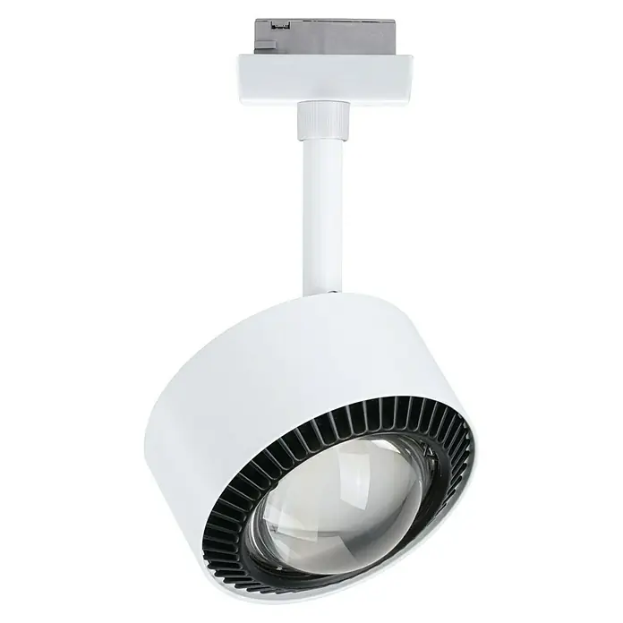 Paulmann URail LED-Spot Aldan - Signalweiß, Neutralweiß, Ø x H: 9,8 x 17 cm - Weiße LED-Strahler für Schienensysteme, ideal für flexible Beleuchtungslösungen im modernen Design.