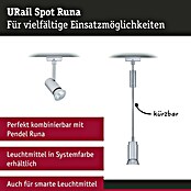 Paulmann URail LED-Spot Runa (10 W, Chrom matt, 3,5 x 6 x 13,3 cm) | BAUHAUS