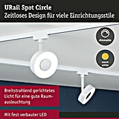 Paulmann URail LED-Spot Circle (Signalweiß, Warmweiß, 180 lm, Ø x H: 10 x 13,2 cm) | BAUHAUS