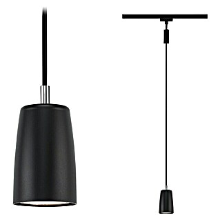 Paulmann URail Pendelleuchte Cover (Ø x H: 6,5 x 122 cm, Schwarz matt)