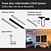 Paulmann URail LED-Spot Luxe (10 W, Chrom matt, 6,5 x 9 x 16,3 cm, RGBW) | BAUHAUS