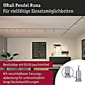 Paulmann URail Pendelleuchte Runa (Ø x H: 3,5 x 118 cm, Chrom matt) | BAUHAUS