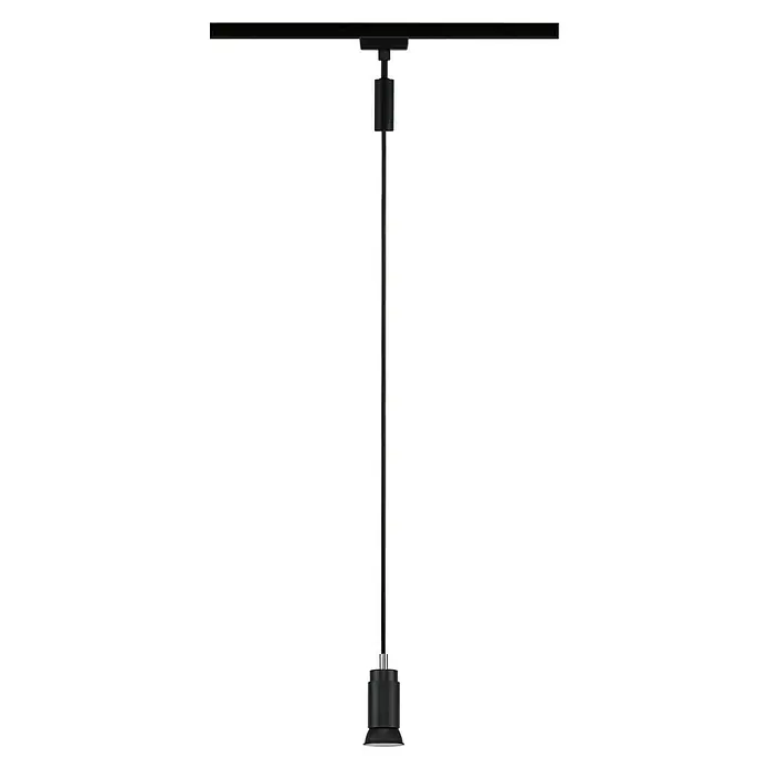 Paulmann URail Pendelleuchte Runa - Ø x H: 3,5 x 118 cm, Schwarz matt - Schwarze Pendelleuchte mit gerader Stange und minimalistischem Design, ideal für moderne Innenräume und stilvolle Beleuchtung.