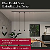 Paulmann URail Pendelleuchte Cover (Ø x H: 6,5 x 122 cm, Schwarz matt) | BAUHAUS