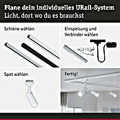 Paulmann URail LED-Spot Tubo (Signalweiß, Warmweiß, Ø x H: 4,3 x 19,7 cm) | BAUHAUS