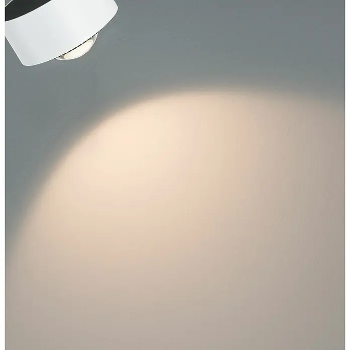 Paulmann URail LED-Spot Aldan - Signalweiß, Warmweiß, Ø x H: 9,8 x 17 cm - Weißer, zylinderförmiger Deckenstrahler mit integriertem Licht, der einen hellen Schein auf die darunter liegende Oberfläche wirft.