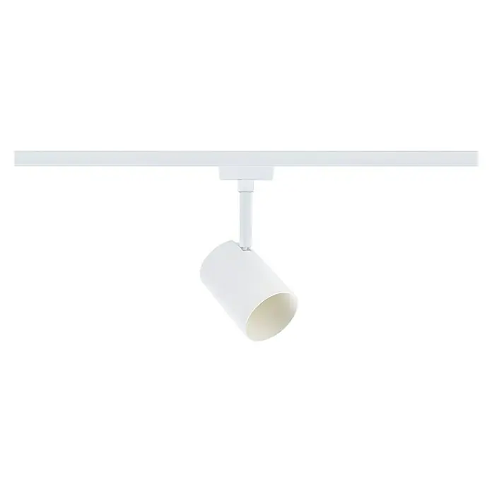 Paulmann URail LED-Spot Luxe - 10 W, Signalweiß, 6,5 x 9 x 16,3 cm - Weiße Schienenleuchte mit zylindrischem Strahler. Perfekt für moderne Innenräume und flexible Beleuchtungslösungen.